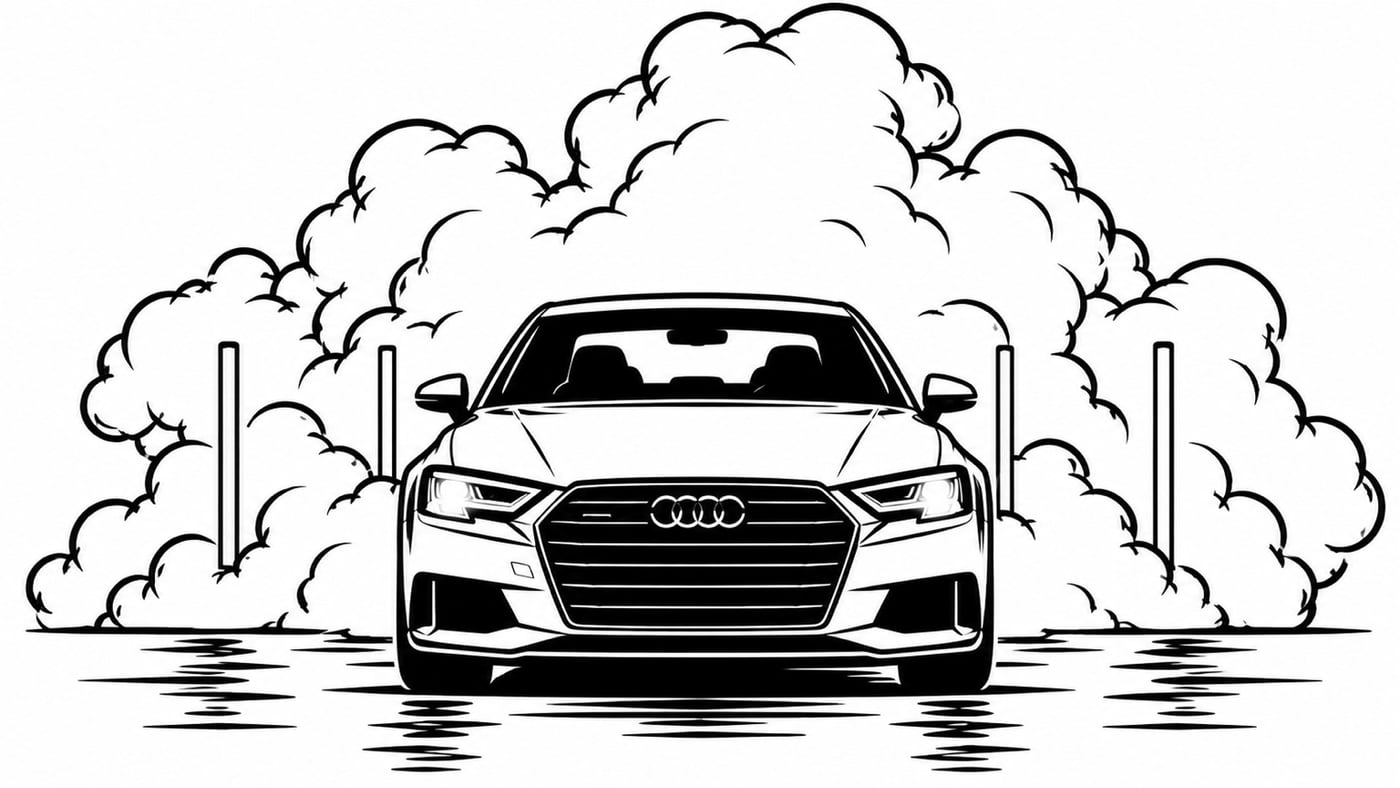 Line art created from the photo
